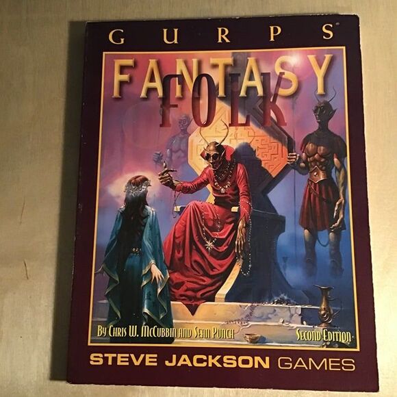GURPS Fantasy Folk Chris W. McCubbin Sean Punch Steve Jackson Games - Picture 1 of 2